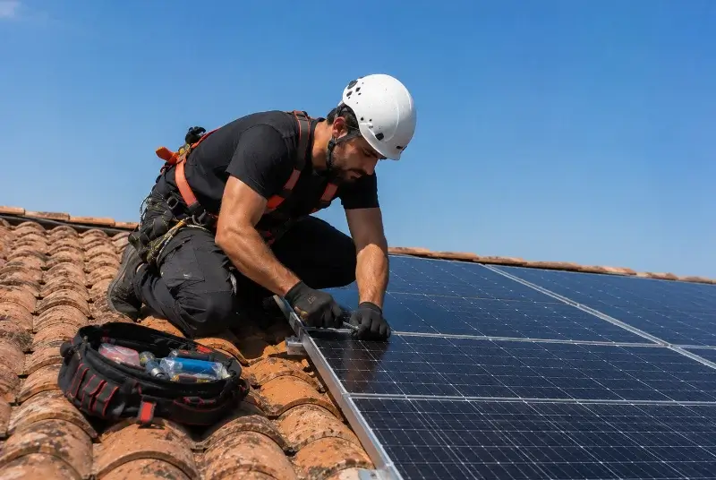 Maintenance et monitoring de panneaux solaires à Lecelles