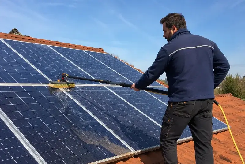 Nettoyage et entretien de panneaux solaires à Lecelles